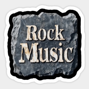 Eternal Rock: Carved in Stone Sticker